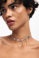 Zalio choker met sterren en zilveren coating - BLACK - U