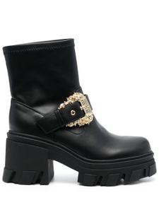 Versace Jeans Couture bottines à boucle décorative 75mm - Noir