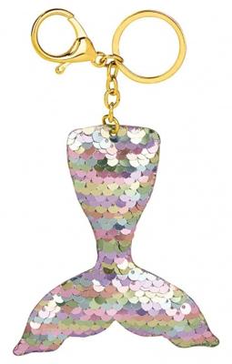Moses sleutelhanger zeemeerminstaart 7 cm zilver/roze Moses sleutelhanger zeemeerminstaart 7 cm zilver/roze