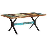vidaXL Eettafel 180x90x76 cm massief gerecycled hout