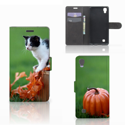 LG X Power Telefoonhoesje met Pasjes Kitten LG X Power Telefoonhoesje met Pasjes Kitten