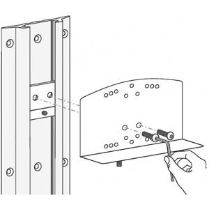 Ergotron Track Mount Bracket Kit for CPU Holders 60-156 Montagekit Zilver Belastbaar tot: 0.5 kg