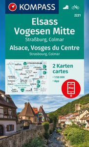 Wandelkaart - Fietskaart 2221 Elsass - Vogesen Mitte, Alsace - Vosges