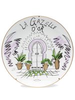 GINORI 1735 assiette La Gazelle D'or en porcelaine - Blanc