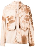 STORY mfg. veste Forager à imprimé tie dye - Marron