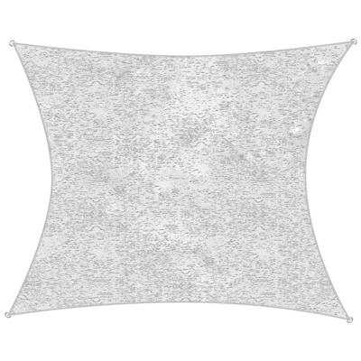 Schaduwdoek - rechthoek - camouflage wit - 2 x 3 m - Schaduwdoeken