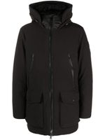 Woolrich parka zippée à capuche - Noir - thumbnail