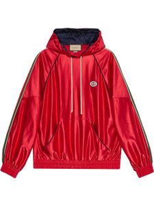 Gucci hoodie à bandes Web - Rouge