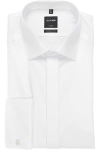 OLYMP Soiré Modern Fit Gala shirt wit, Effen