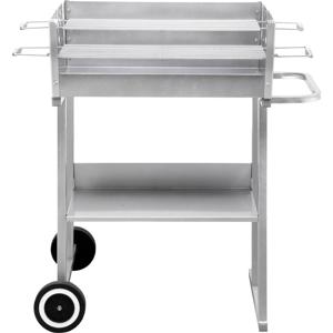 tepro Garten Pasadena Grill Houtskool Met windbescherming Zilver