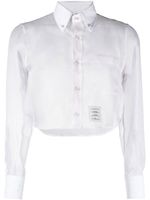 Thom Browne chemise à coupe crop - Blanc - thumbnail