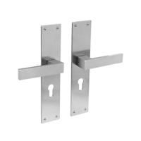 Intersteel Deurkruk Amsterdam op schild profielcilindergat 55mm - RVS