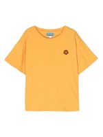 Kenzo Kids t-shirt en coton biologique à détail de patch - Jaune