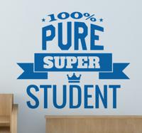 Muursticker 100% Pure Super Student - thumbnail