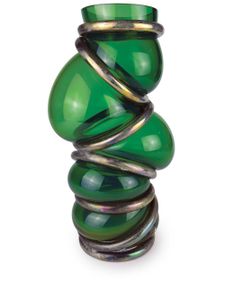 Vanessa Mitrani vase Chain Ring à design asymétrique - Vert