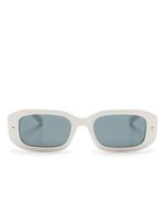 Chiara Ferragni lunettes de soleil rectangulaires à logo imprimé - Blanc