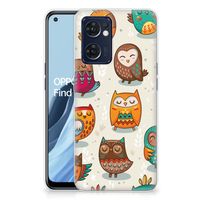 OPPO Reno 7 5G | Find X5 Lite TPU Hoesje Vrolijke Uilen