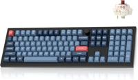 Keychron V6 Max Volledig draadloos toetsenbord op maat, 2,4 GHz/Bluetooth/USB-C 3-Mode RGB, QMK/VIA Programmeerbare Macro, Hot-Swap PBT Keycaps voor Mac Windows Gateron Jupiter Brown