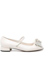 Jimmy Choo ballerines Rosa en cuir - Blanc - thumbnail