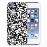 Apple iPod Touch 5 | 6 TPU Case Black Flowers - thumbnail