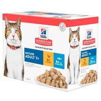 Hill&apos;s Science Plan Kat Mature Adult Natvoer Multipack Classic (12x85g) - thumbnail