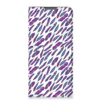 Motorola Moto G52 | Moto G82 Hoesje met Magneet Feathers Color