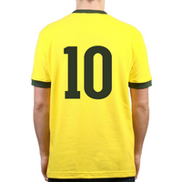 Brazilië retro voetbalshirt WK 1970 + Nummer 10 (Pelé)