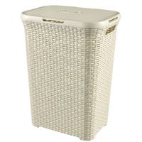 Curver Style Wasmand met Deksel - 60L - Vintage wit