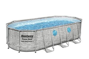 Bestway Levant Zwembad power steel set ovaal rotan swim vista 549