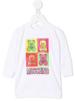 Moschino Kids robe-pull à imprimé Teddy Bear - Blanc