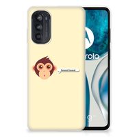 Motorola Moto G52/G82 Telefoonhoesje met Naam Monkey - thumbnail