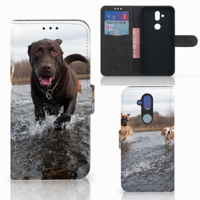 Nokia 8.1 Telefoonhoesje met Pasjes Honden Labrador