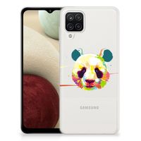 Samsung Galaxy A12 Telefoonhoesje met Naam Panda Color - thumbnail