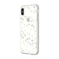 Incipio Design Series Classic Case voor Apple iPhone Xs Max - sterren [opvallende metaalfolie I robuuste harde schaal I transparant I Qi compatibel] - IPH-1765-STA