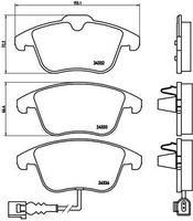 Remblokkenset, schijfrem BREMBO XTRA LINE P85112X