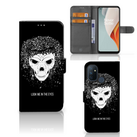 Telefoonhoesje met Naam OnePlus Nord N100 Skull Hair - thumbnail