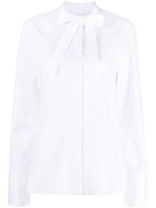 Jil Sander bow-detailing cotton shirt - Blanc