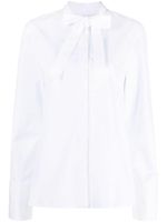 Jil Sander bow-detailing cotton shirt - Blanc