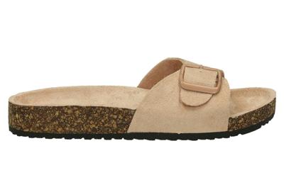 Suède look slippers in de sale