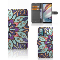 Motorola Moto G60 Hoesje Purple Flower - thumbnail