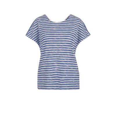 s.Oliver gestreept fijngebreid T-shirt donkerblauw/beige