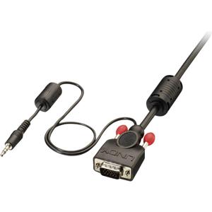 LINDY 37300 VGA-kabel VGA / Jackplug Aansluitkabel VGA-stekker 15-polig, VGA-stekker 15-polig 3.00 m Zwart