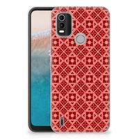 Nokia C21 Plus TPU bumper Batik Rood