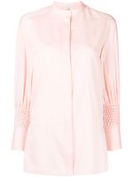 SHIATZY CHEN chemise en coton à broderies - Rose