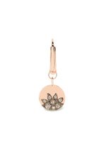 Dodo boucle d'oreille en or rose 9ct ornée de diamants - thumbnail