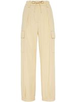 Brunello Cucinelli pantalon cargo à coupe ample - Jaune