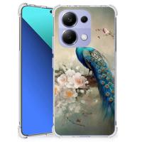 Case Anti-shock voor Xiaomi Redmi Note 13 4G Vintage Pauwen - thumbnail