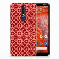 Nokia 3.1 Plus TPU bumper Batik Rood