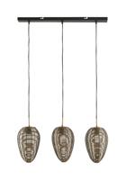 Light & Living Hanglamp Yaelle 3-Lamps - Antiek Brons/Mat Zwart - thumbnail