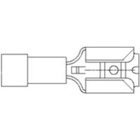 Molex 190110039 Platte stekker (female) 1 stuk(s)